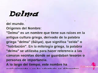 significado del nombre Delma