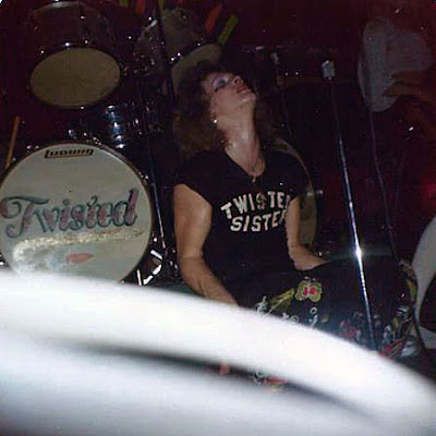 The original Twisted Sister lineup performing at Casper's rock club around 1973. This lineup was together from 1972 - 1974.