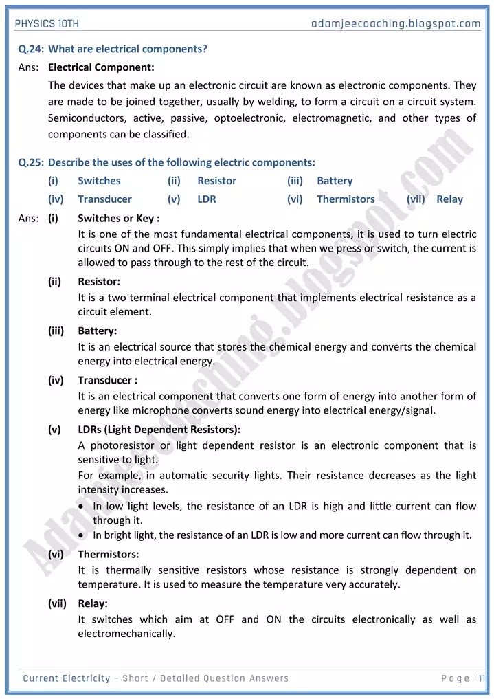 current-electricity-short-and-detailed-answer-questions-physics-10th