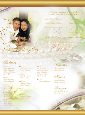 Gold Wedding Invitation Free with Rings