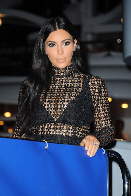 Kim Kardashian at DailyMail Yacht Party