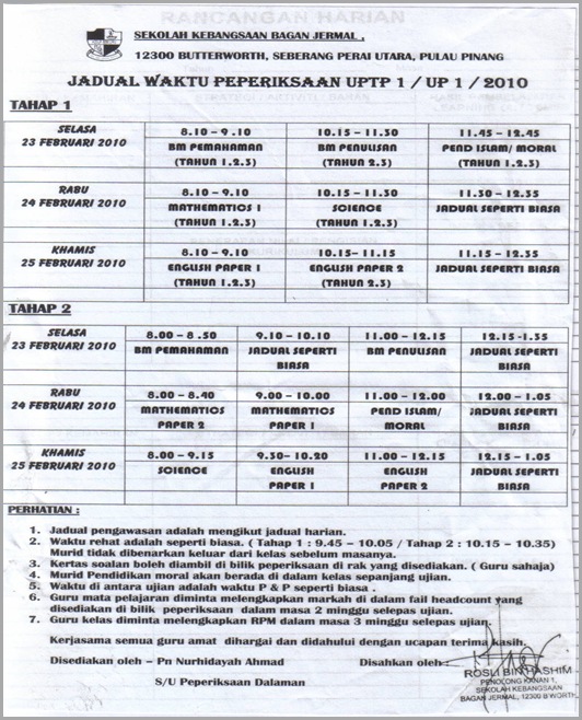 JADUAL uptp 1