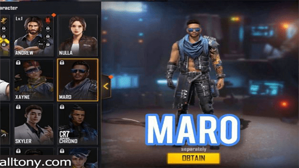 تعرف على شخصية مارو Maro الجديدة في لعبة فري فاير garena Free Fire