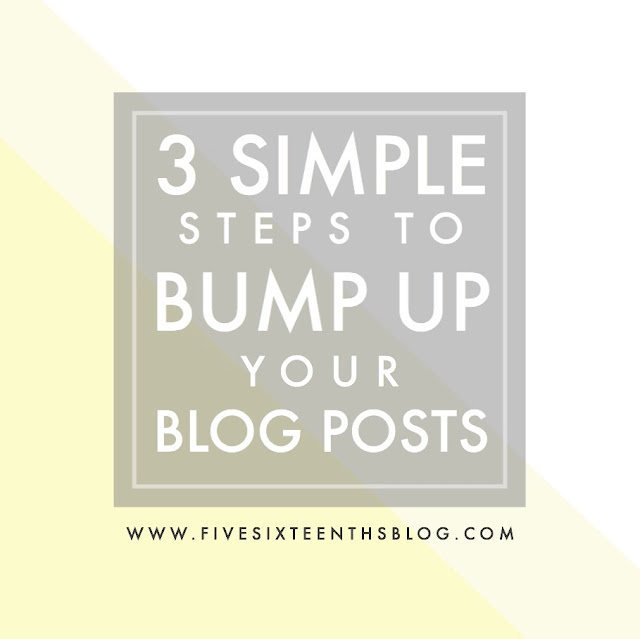 Bump Up Your Blog Posts