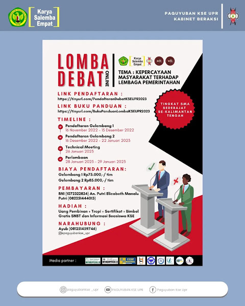 Lomba Debat Online PAGUYUBAN KSE UPR 2023