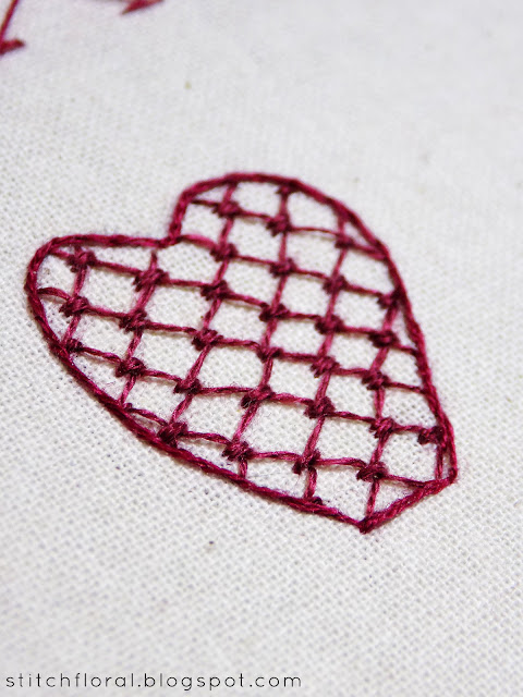 Chevron stitch lesson: line and filler