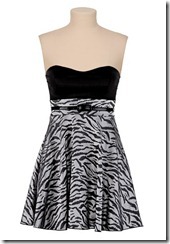 zebra print summer dress