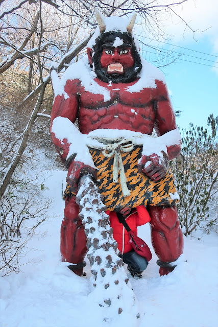 北海道 登別地獄谷 鬼の像