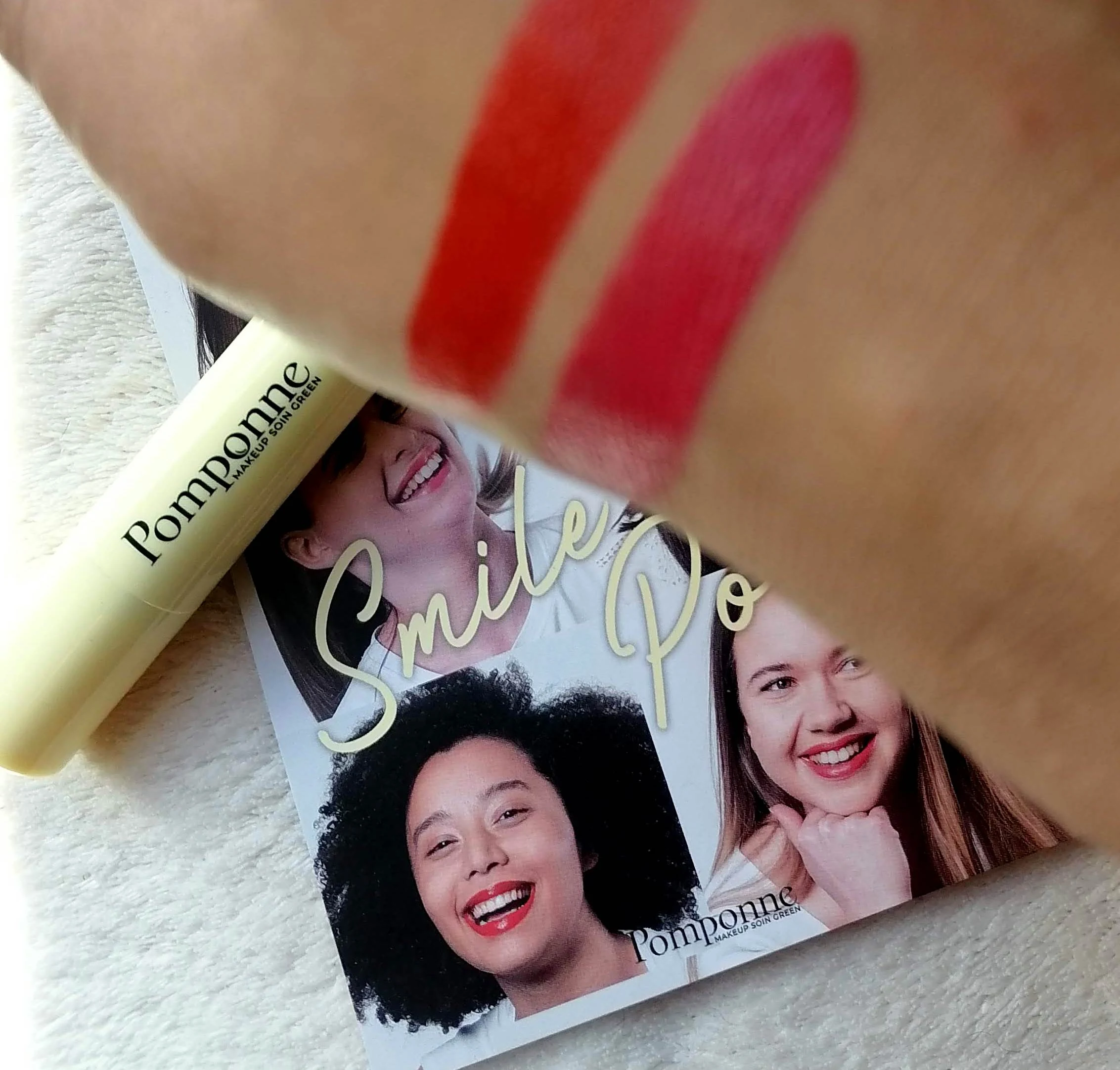 Je découvre POMPONNE, des rouge à lèvres hydratants, naturels et vegans made in France! 💄