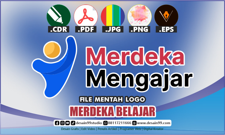 File Mentah Logo Kurikulum Merdeka Belajar Merdeka Mengajar format cdr png jpg ai eps pdf