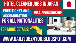 Urgently Required Hotel Cleaner Staff In Japan jobs 2022-2023
