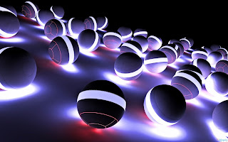 3D Balls HD Desktop Wallpaper