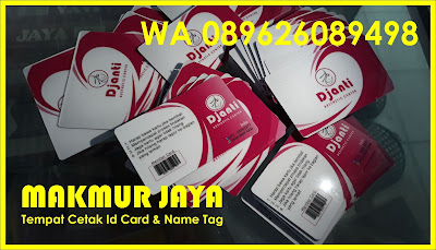 tempat cetak id card di jakarta timur, cetak name tag di jakarta timur