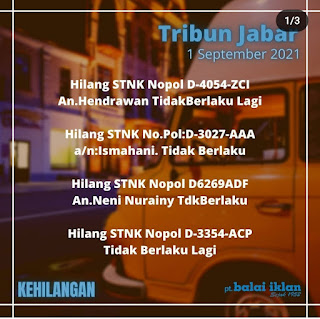 Iklan Kehilangan