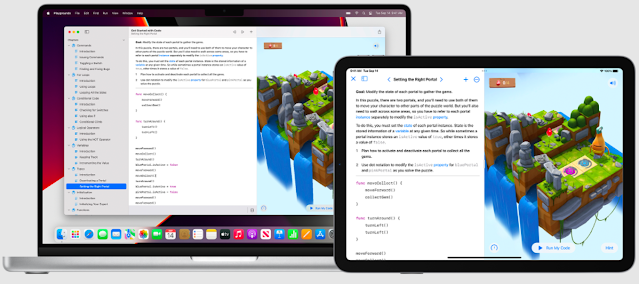 أصدرت شركة آبل Swift Playgrounds 4.1 لأجهزة iPad و Mac