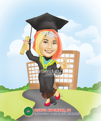 kartun wisuda keren unik