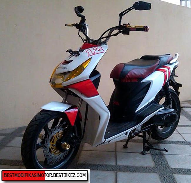 Modifikasi Motor  Honda Beat  Putih Gambar Modifikasi 