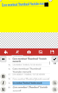 Cara membuat Thumbnail Youtube menarik Di android