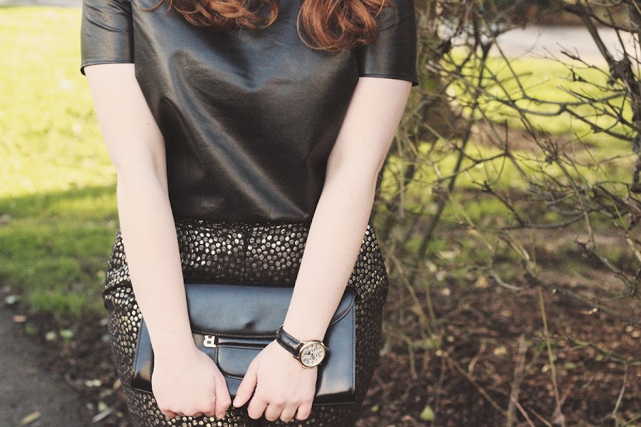 vintage leather bally handbag