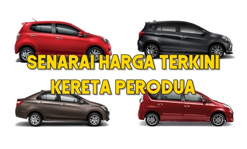 senarai harga kereta Perodua 2023