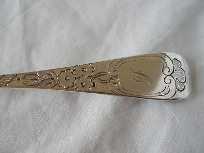 BERRY SPOON, STERLING SILVER, LONDON 1842 