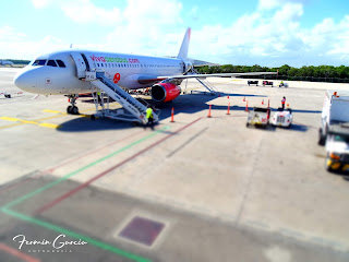avion en aeropuerto de cancun