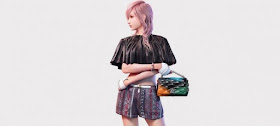 Lightning de Final Fantasy Modelo Virtual en la campaña Primavera Verano Louis Vuitton 2016