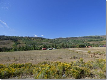 Highway 9 between Kremmling and Silverthorne Colorado