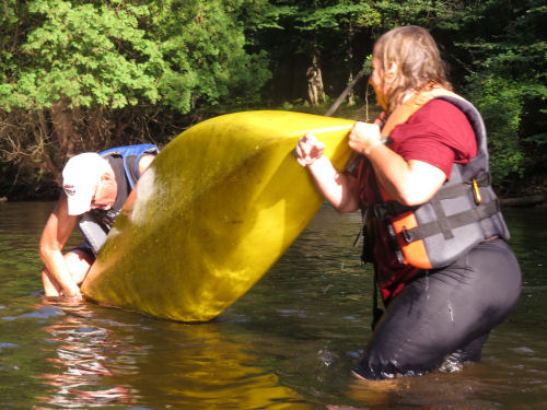 kayaking the South Branch of the Pere Marquette