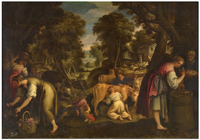 Faenas campestres o La Primavera. Paolo Fiammingo. Museo del Prado.