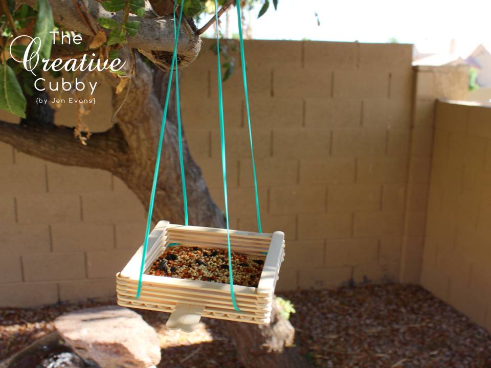 The Creative Cubby: Popsicle Stick Bird Feeder