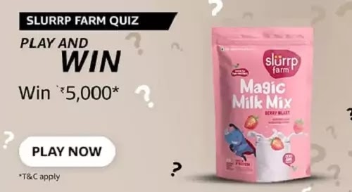 Where does whey powder come from? Amazon Slurrp Farm Quiz Answers Today