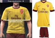 Uniforme Arsenal PES 2010 (arsenal kit away)