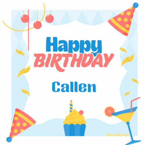 Happy Birthday Callen (Animated gif)