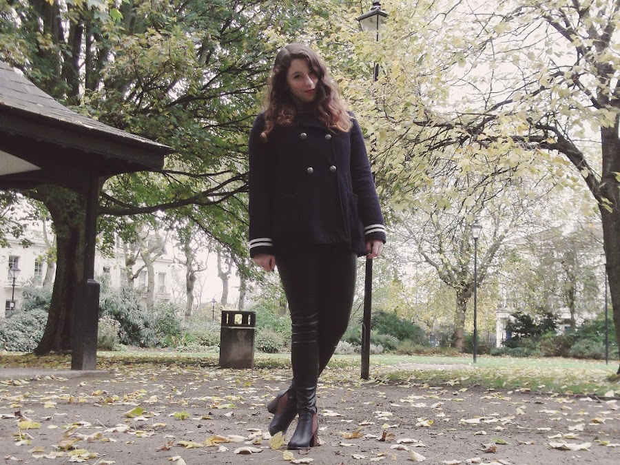 it's cohen - uk style blog: ootd, wiwt, liverpool, halloween, bat t shirt, topshop sailor coat