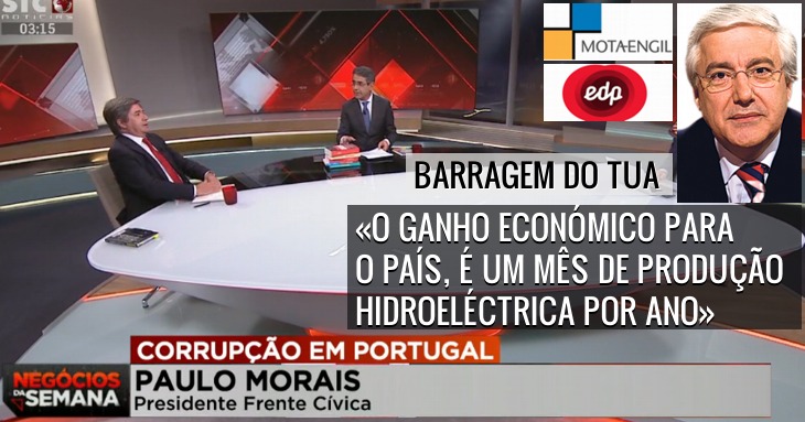 Barragem do TUA. Paulo Morais arrasa Seixas da Costa