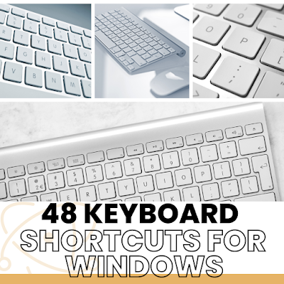 fourty eight keyboard shortcuts for windows