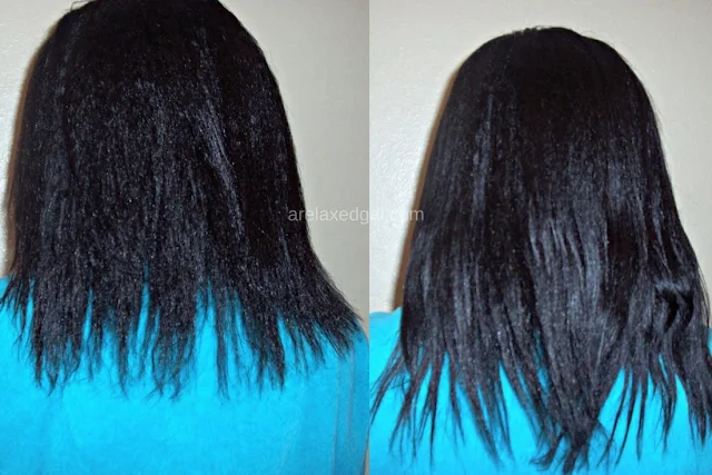 Relaxed hair wash day: 12 weeks post relaxer touch up. | arelaxedgal.com