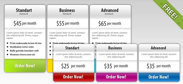 Free PSD Web UI Element