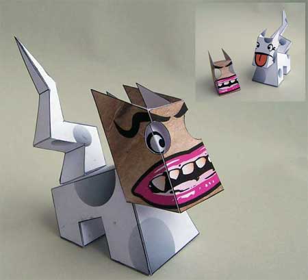 MASKdog Paper Toy