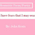 When I have fears that I may cease to be (John Keats - Love and Romance Poetry)