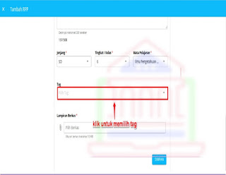 tambahkan tag RPP