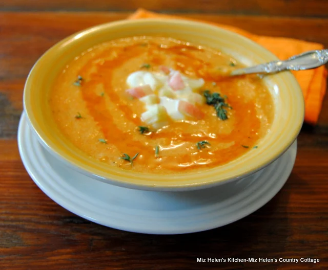 Retro Carrot Apple Soup at Miz Helen's Country Cottage