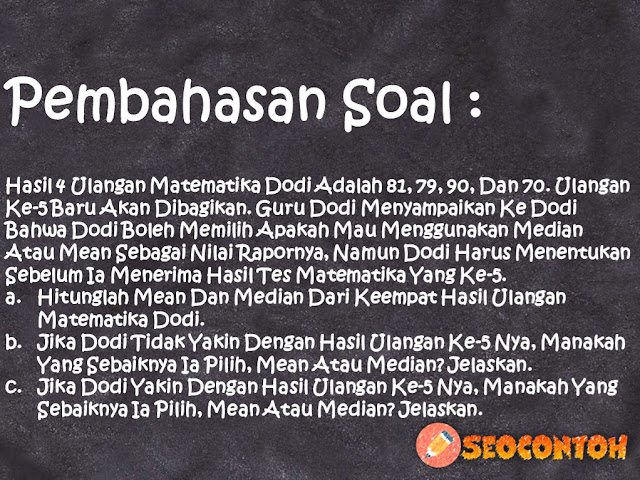 jika data penjualan sepatu di toko a pada tabel 7.4 kita ubah menjadi tabel frekuensi data, ariel mengikuti ulangan matematika sebanyak 4 kali hasil ulangan tersebut adalah 10, 8, 9, dan 6, ariel mengikuti ulangan ipa sebanyak 4 kali hasil ulangan tersebut adalah 10, 8, 9, dan 6, tabel 7.7 tabel frekuensi data kelompok diameter pohon borneo di daerah a, tentukanlah modus, median dan mean dari kumpulan data di atas, mean dari soal no 37 adalah, diberikan data : 8,6,11,5,7,9,4,12,10. median data tersebut adalah 7, tentukanlah data terkecil dan data terbesar dari kumpulan, Hasil ulangan siswa adalah 50 90 73 60 57 65 55 84 66 80 Berapakah rata-rata nilai ulangan siswa tersebut, Bagaimana cara menghitung nilai median, Bagaimana cara mencari modus data, Berapakah nilai ulangan kelima yang harus didapatkan Ariel, Seorang siswa yang bernama Jono berkata ”Line plot ini salah! Anggota keluarga saya berjumlah 8 orang, Di antara keempat grafik di bawah ini manakah yang merupakan grafik dari: a. Perubahan berat badan seekor kucing dari lahir sampai usia 2 tahun, maka tentukanlah nilai dari varian dan simpangan baku dari catatan waktu para pelari, Hitunglah standar deviasi dari data jumlah hari absen tersebut, Dalam ujian Fisika rata-rata nilai dari delapan siswa adalah 65