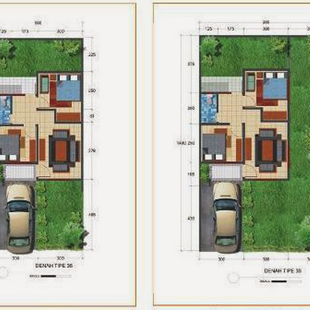 Foto denah rumah tipe 36 Minimalis