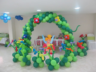 DECORACIONES CON GLOBOS PARA FIESTAS INFANTILES DE CAMPANITA MEDELLIN