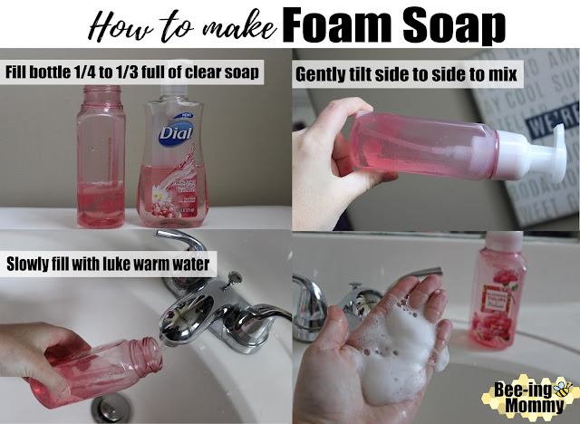 how to make foam hand soap, foam hand soap, foaming hand soap, DIY foam soap, DIY foam hand soap, DIY Foaming hand soap, life hack, soap hack, foam soap hack, cheap soap, easy soap, easy hand soap, easy foam soap, soap, foam soap, making foam soap, how to, 