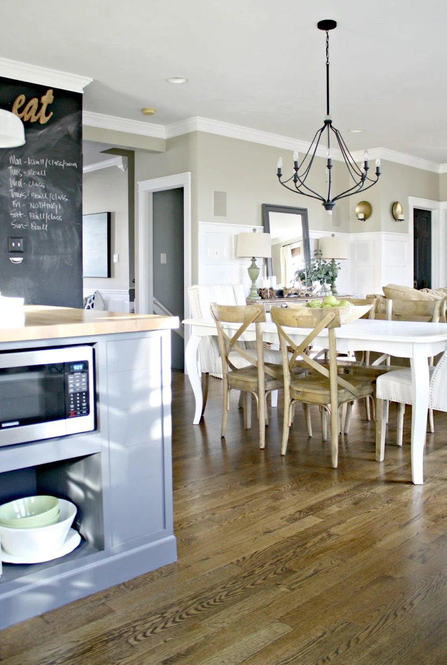 white kitchen table