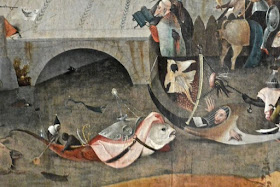 Jérome Bosch : la tentation de Saint Antoine (détail) Bruxelles musée des Vieux maîtres