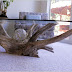 crate and barrel glass top coffee table
